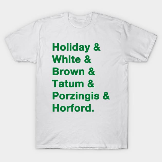 Celtics '23-'24 Playoff Squad T-Shirt by IdenticalExposure